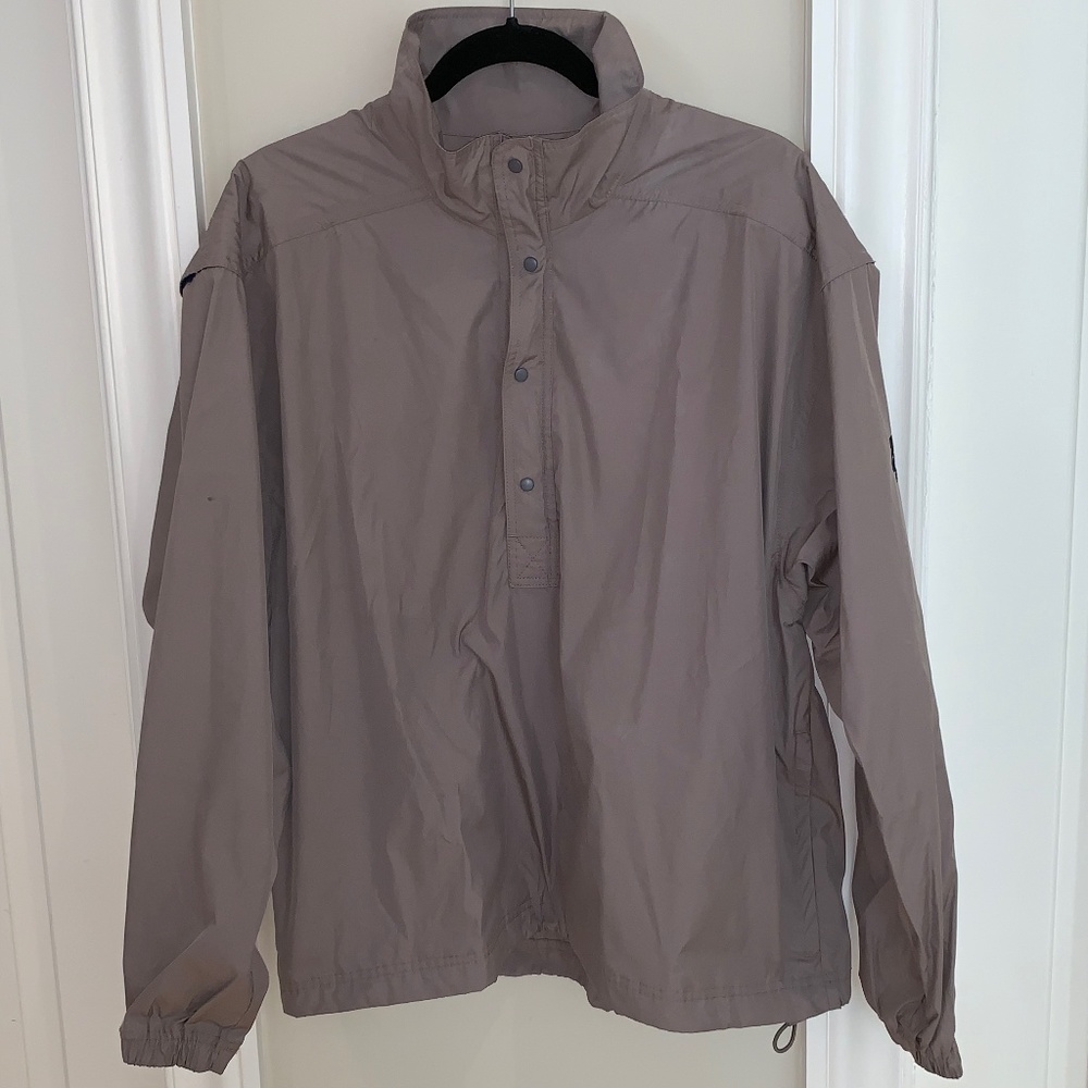 NIKE GOLF WINDBREAKER Taupe w blue Size M